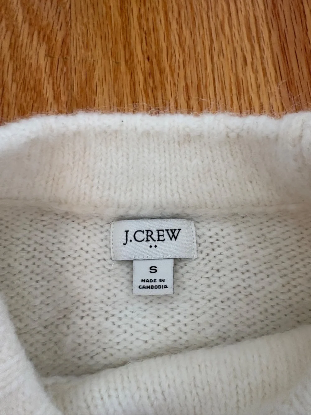 J Crew White Sweater